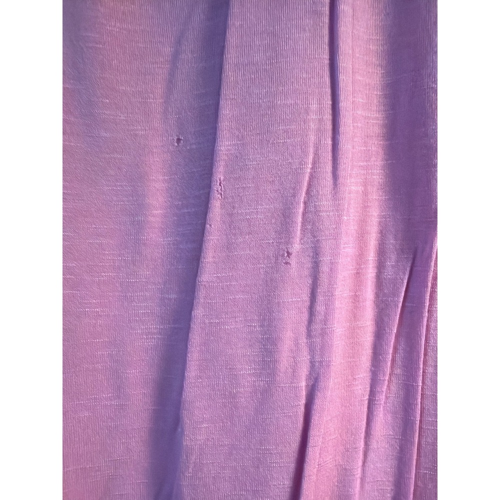 Apt. 9 Womens 2X Purple Lace Trim V-Neck Short Sleeve Knit Top Blouse Lavender - Picture 6 of 7